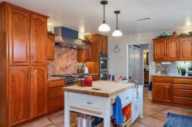 Kitchen with Entry to Laundry & Office