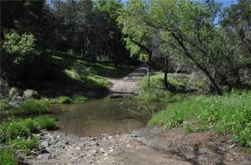 1st creek crossing on Gallegos Ranch Road
